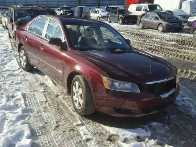 5NPET46C67H263645 - 2007 HYUNDAI SONATA GLS RED photo 1