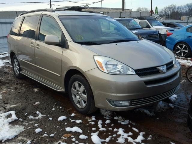 5TDZA22C44S120376 - 2004 TOYOTA SIENNA XLE TAN photo 1