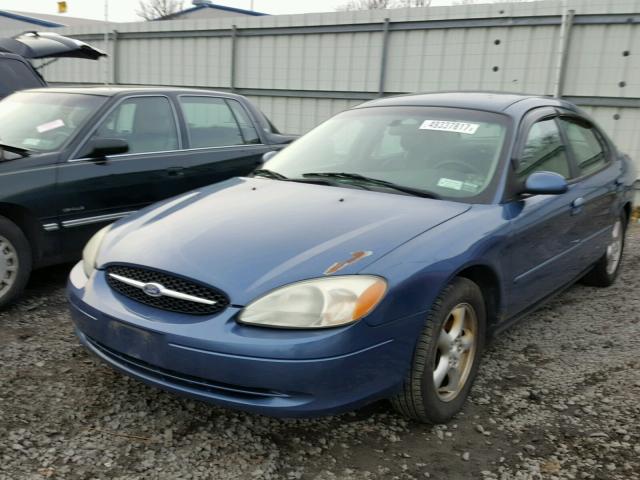 1FAFP55U52A137680 - 2002 FORD TAURUS SES BLUE photo 2