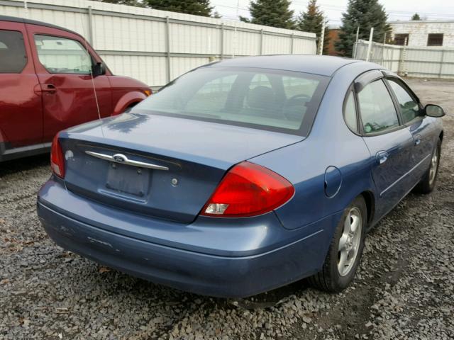 1FAFP55U52A137680 - 2002 FORD TAURUS SES BLUE photo 4