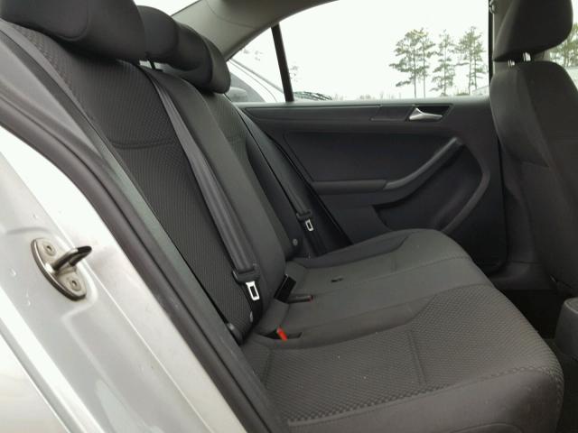 3VW2K7AJ9CM351331 - 2012 VOLKSWAGEN JETTA BASE SILVER photo 6