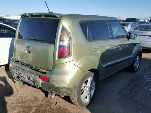 KNDJT2A25A7176056 - 2010 KIA SOUL + GREEN photo 4