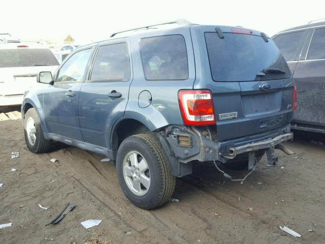 1FMCU0DG8CKA75896 - 2012 FORD ESCAPE XLT BLUE photo 3