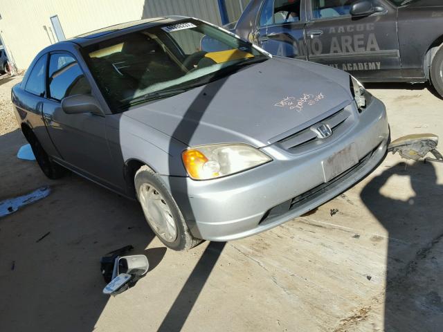 1HGEM22922L100668 - 2002 HONDA CIVIC EX SILVER photo 1