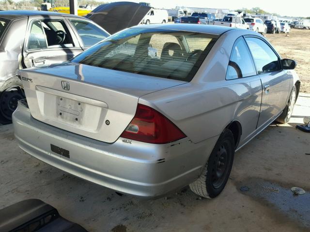 1HGEM22922L100668 - 2002 HONDA CIVIC EX SILVER photo 4