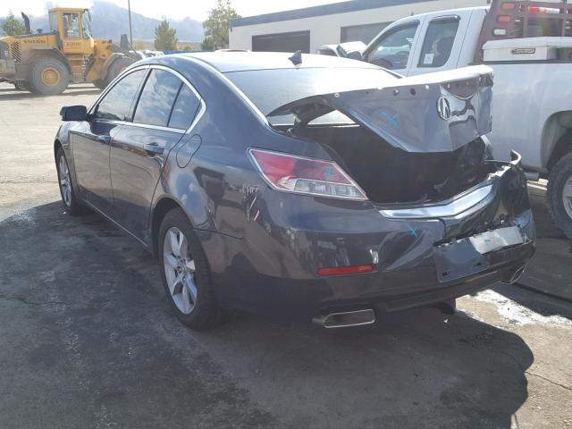 19UUA8F59DA005246 - 2013 ACURA TL TECH GRAY photo 3