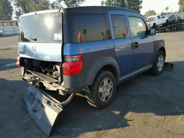 5J6YH18356L008810 - 2006 HONDA ELEMENT LX BLUE photo 4