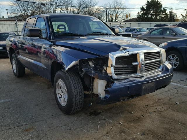 1D7HW48N66S534728 - 2006 DODGE DAKOTA QUA BLUE photo 1