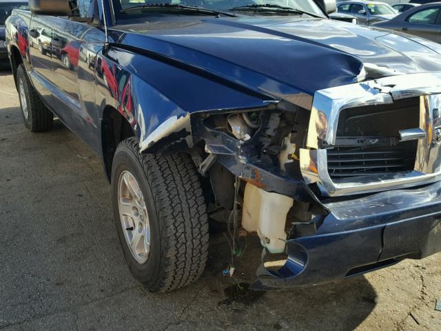 1D7HW48N66S534728 - 2006 DODGE DAKOTA QUA BLUE photo 9