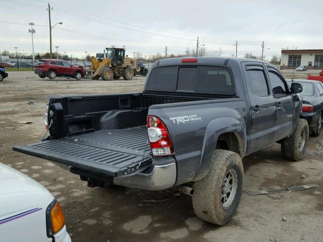 3TMLU42N59M033989 - 2009 TOYOTA TACOMA DOU GRAY photo 4