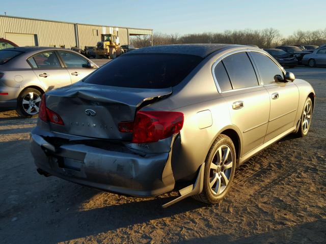 JNKCV51F35M305313 - 2005 INFINITI G35 GRAY photo 4