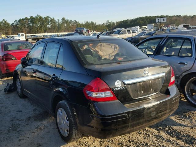 3N1BC1AP9BL484454 - 2011 NISSAN VERSA S BLACK photo 3