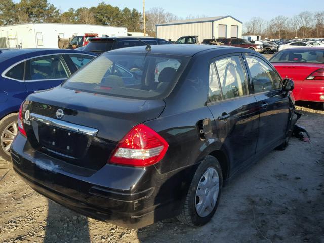 3N1BC1AP9BL484454 - 2011 NISSAN VERSA S BLACK photo 4