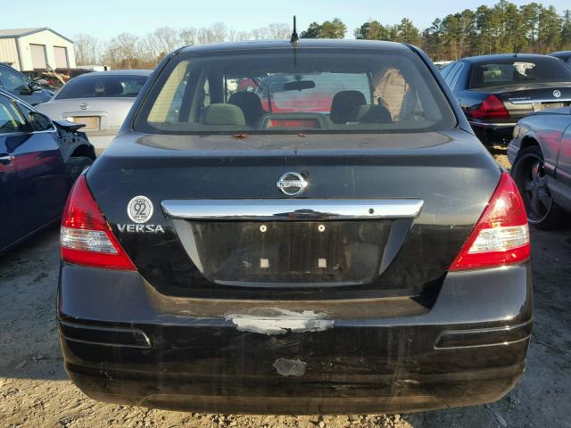 3N1BC1AP9BL484454 - 2011 NISSAN VERSA S BLACK photo 9