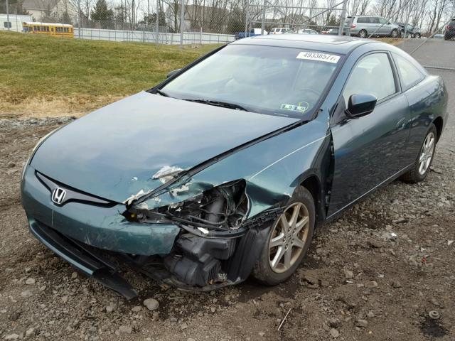 1HGCM82613A021893 - 2003 HONDA ACCORD EX GREEN photo 2