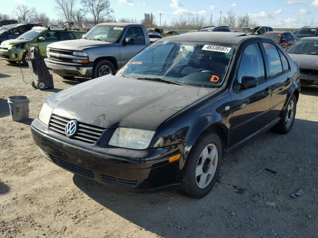 3VWSE69M42M108752 - 2002 VOLKSWAGEN JETTA GLS BLACK photo 2