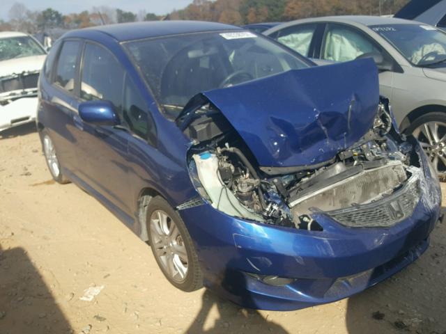 JHMGE884X9S005115 - 2009 HONDA FIT SPORT BLUE photo 1