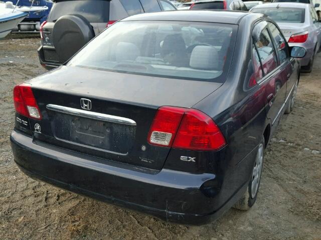 2HGES25713H602022 - 2003 HONDA CIVIC EX BLACK photo 4