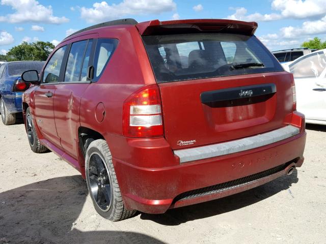 1J8FT47W18D677798 - 2008 JEEP COMPASS SP 勃艮第红 照片 3