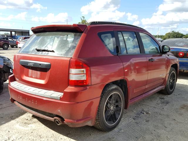 1J8FT47W18D677798 - 2008 JEEP COMPASS SP 勃艮第红 照片 4