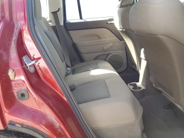 1J8FT47W18D677798 - 2008 JEEP COMPASS SP 勃艮第红 照片 6