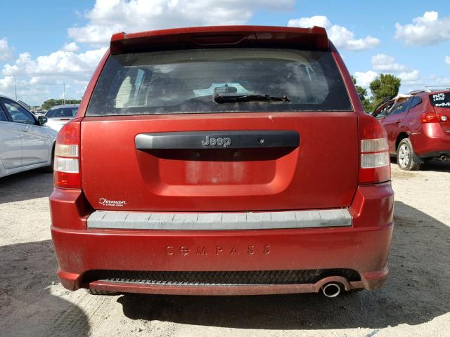 1J8FT47W18D677798 - 2008 JEEP COMPASS SP 勃艮第红 照片 9