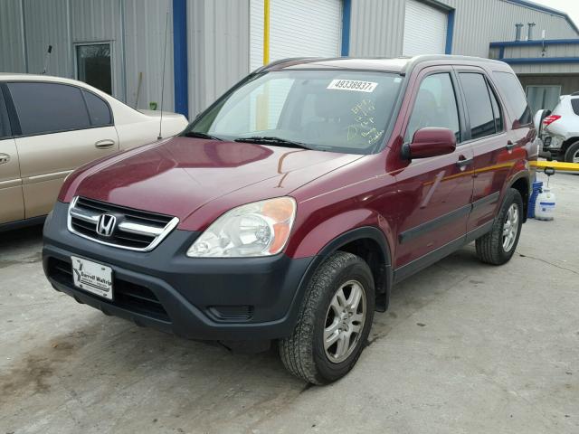 SHSRD78864U254617 - 2004 HONDA CR-V EX RED photo 2