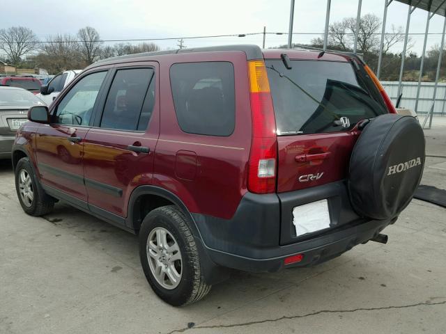 SHSRD78864U254617 - 2004 HONDA CR-V EX RED photo 3