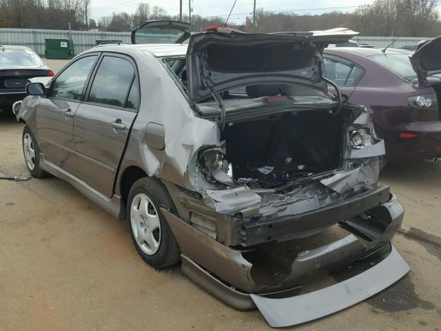 1NXBR32E73Z078616 - 2003 TOYOTA COROLLA GRAY photo 3