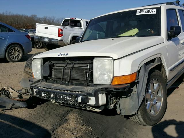 1J8HH58247C657867 - 2007 JEEP COMMANDER WHITE photo 10