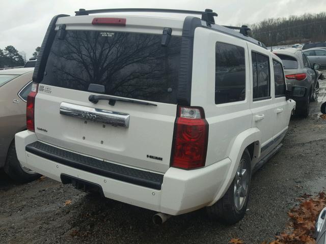 1J8HH58247C657867 - 2007 JEEP COMMANDER WHITE photo 4