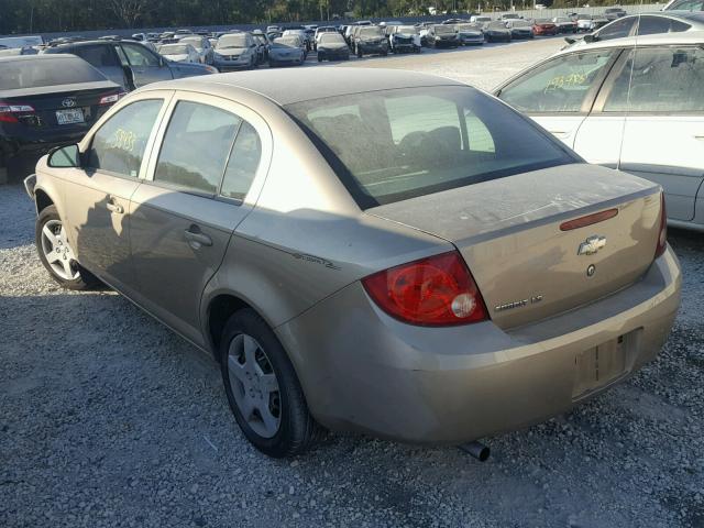 1G1AK55F277202714 - 2007 CHEVROLET COBALT LS GOLD photo 3