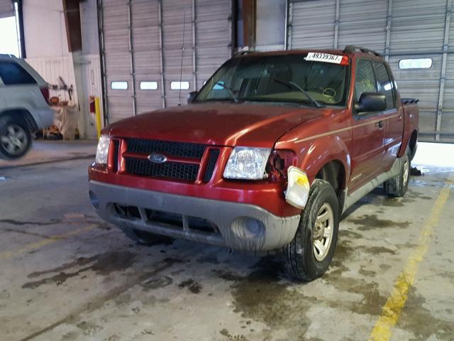 1FMZU67E41UA58716 - 2001 FORD EXPLORER S BURGUNDY photo 2