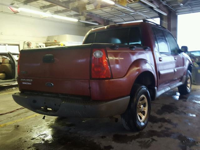 1FMZU67E41UA58716 - 2001 FORD EXPLORER S BURGUNDY photo 4