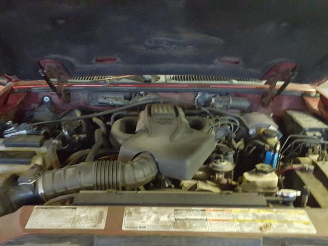1FMZU67E41UA58716 - 2001 FORD EXPLORER S BURGUNDY photo 7