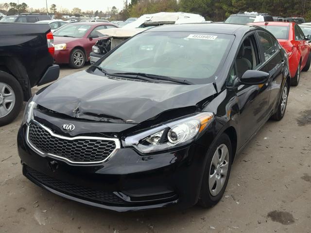 KNAFK4A64F5435367 - 2015 KIA FORTE LX BLACK photo 2