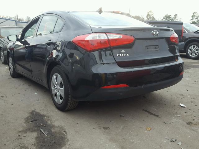 KNAFK4A64F5435367 - 2015 KIA FORTE LX BLACK photo 3