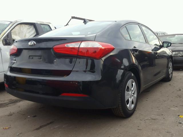 KNAFK4A64F5435367 - 2015 KIA FORTE LX BLACK photo 4