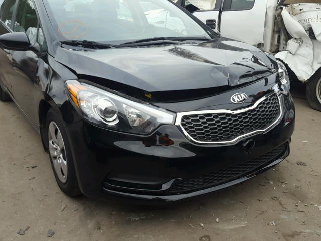 KNAFK4A64F5435367 - 2015 KIA FORTE LX BLACK photo 9