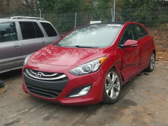 KMHD35LE1DU130697 - 2013 HYUNDAI ELANTRA GT RED photo 2