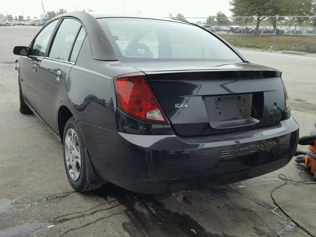 1G8AJ52F04Z129996 - 2004 SATURN ION LEVEL BLACK photo 3