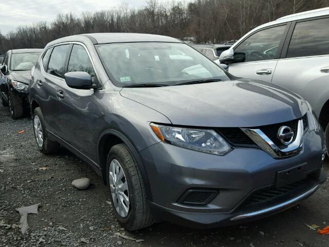 KNMAT2MV2GP608584 - 2016 NISSAN ROGUE S GRAY photo 1