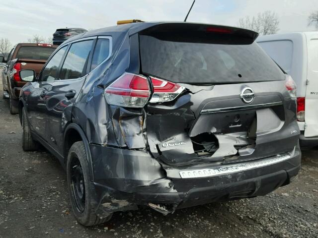 KNMAT2MV2GP608584 - 2016 NISSAN ROGUE S GRAY photo 3