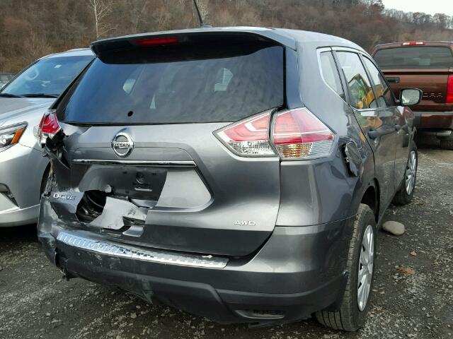 KNMAT2MV2GP608584 - 2016 NISSAN ROGUE S GRAY photo 4