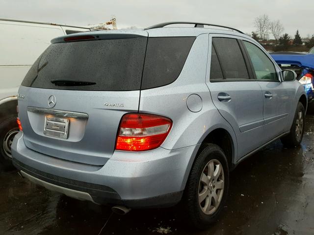 4JGBB86E47A254007 - 2007 MERCEDES-BENZ ML 350 BLUE photo 4