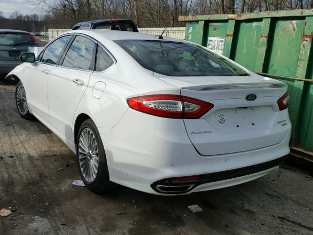 3FA6P0K90GR391734 - 2016 FORD FUSION TIT WHITE photo 3