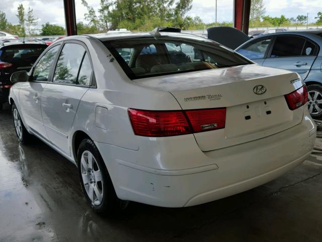 5NPET4AC7AH651840 - 2010 HYUNDAI SONATA GLS WHITE photo 3