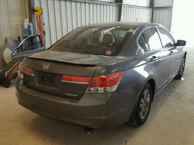 1HGCP2F62CA145380 - 2012 HONDA ACCORD SE GRAY photo 4