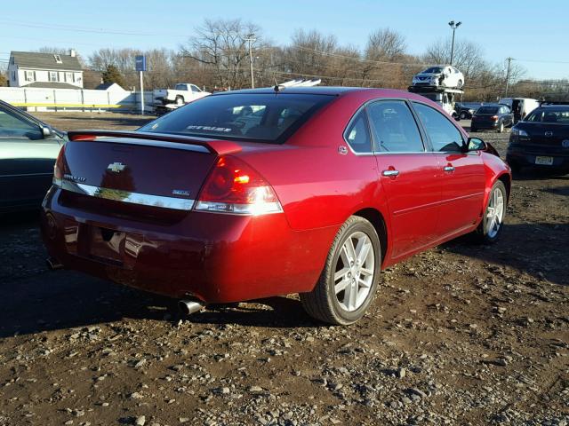 2G1WU583089209047 - 2008 CHEVROLET IMPALA LTZ MAROON photo 4