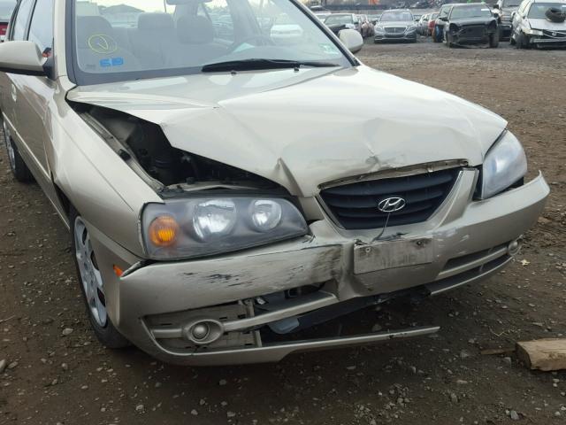 KMHDN46D46U281530 - 2006 HYUNDAI ELANTRA GL GOLD photo 9